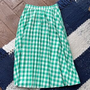 A New Day Pleated Buffalo Check Gingham A-Line Skirt